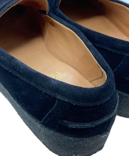 SANDERS（サンダース）SANDERS (サンダース) URBAN RESEARCH DOORS (アーバンリサーチドアーズ) Mudguard Butt Seam Loafer ブラック サイズ:8の古着・服飾アイテム