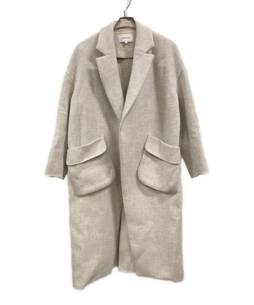ENFOLD（エンフォルド）ENFOLD (エンフォルド) WOダブルフェイス 立体ポケットコート　300CA330-1650 ベージュ サイズ:38の古着・服飾アイテム