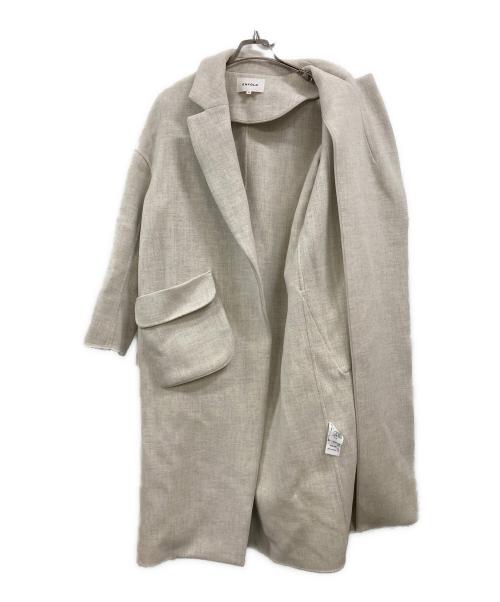 ENFOLD（エンフォルド）ENFOLD (エンフォルド) WOダブルフェイス 立体ポケットコート　300CA330-1650 ベージュ サイズ:38の古着・服飾アイテム