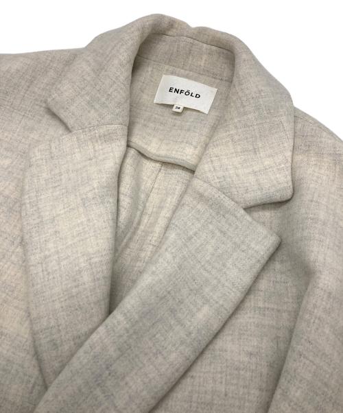 ENFOLD（エンフォルド）ENFOLD (エンフォルド) WOダブルフェイス 立体ポケットコート　300CA330-1650 ベージュ サイズ:38の古着・服飾アイテム