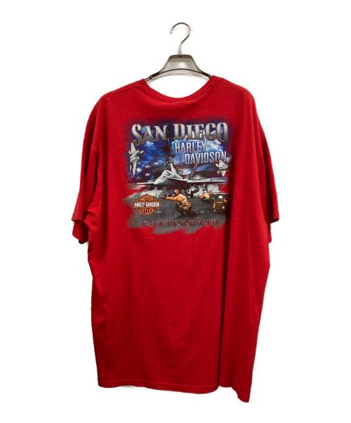 HARLEY-DAVIDSON（ハーレーダビッドソン）HARLEY-DAVIDSON (ハーレーダビッドソン) Tシャツ レッド サイズ:表記無しの古着・服飾アイテム