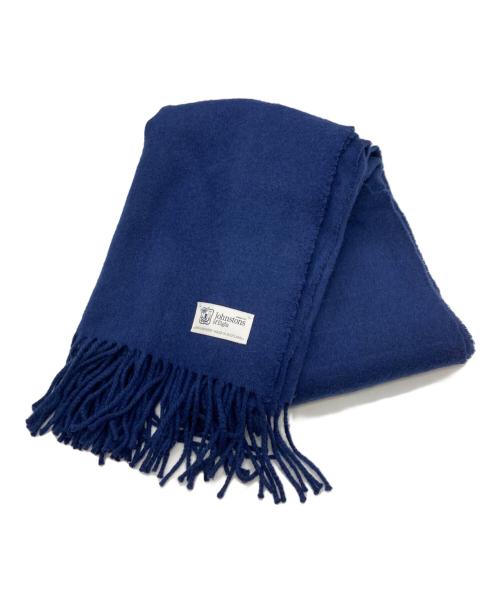 JOHNSTONS OF ELGIN（ジョンストンズオブエルガン）JOHNSTONS OF ELGIN (ジョンストンズオブエルガン) カシミヤマフラー ネイビーの古着・服飾アイテム