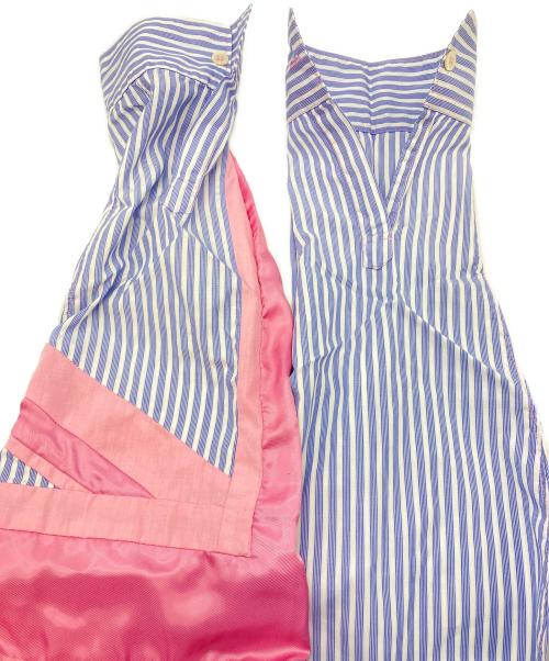 COMME des GARCONS SHIRT（コムデギャルソンシャツ）COMME des GARCONS SHIRT (コムデギャルソンシャツ) ストライプシャツ ブルー サイズ:Sの古着・服飾アイテム