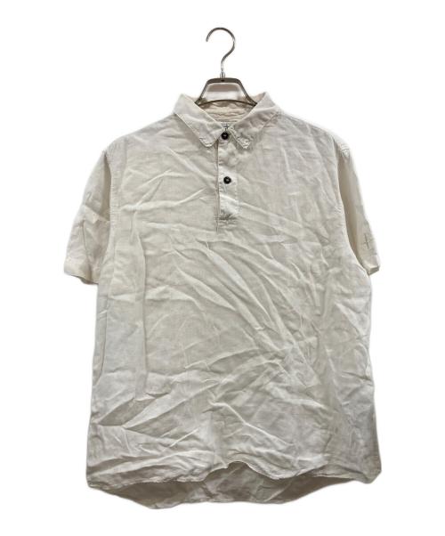 STONE ISLAND（ストーンアイランド）STONE ISLAND (ストーンアイランド) リネンシャツ ホワイト サイズ:Lの古着・服飾アイテム