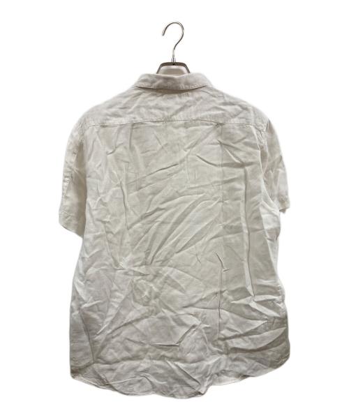 STONE ISLAND（ストーンアイランド）STONE ISLAND (ストーンアイランド) リネンシャツ ホワイト サイズ:Lの古着・服飾アイテム