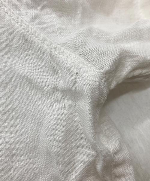 STONE ISLAND（ストーンアイランド）STONE ISLAND (ストーンアイランド) リネンシャツ ホワイト サイズ:Lの古着・服飾アイテム