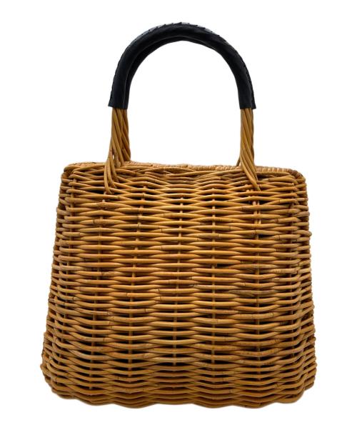 plein de bonnes choses（ピュアルセシン）plein de bonnes choses (ピュアルセシン) カゴバッグ ベージュの古着・服飾アイテム