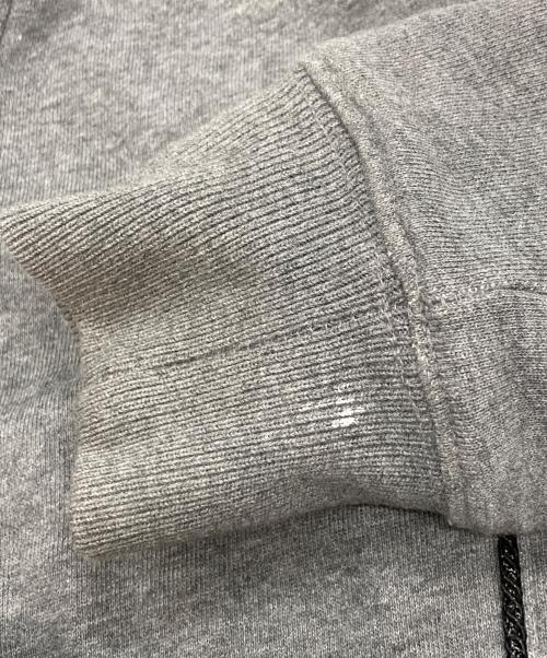 VANSON（バンソン）VANSON (バンソン) スカル刺繍ジップパーカー グレー サイズ:Ｍの古着・服飾アイテム