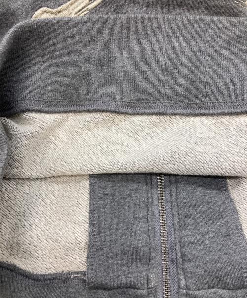 VANSON（バンソン）VANSON (バンソン) スカル刺繍ジップパーカー グレー サイズ:Ｍの古着・服飾アイテム