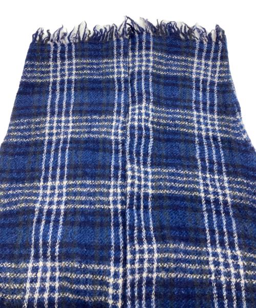 45R（フォーティファイブ・アール）45R (フォーティファイブ・アール) インドメリノ縮絨の馬比古ドレス ブルー サイズ:Freeの古着・服飾アイテム