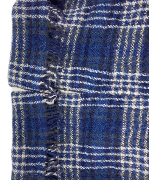 45R（フォーティファイブ・アール）45R (フォーティファイブ・アール) インドメリノ縮絨の馬比古ドレス ブルー サイズ:Freeの古着・服飾アイテム