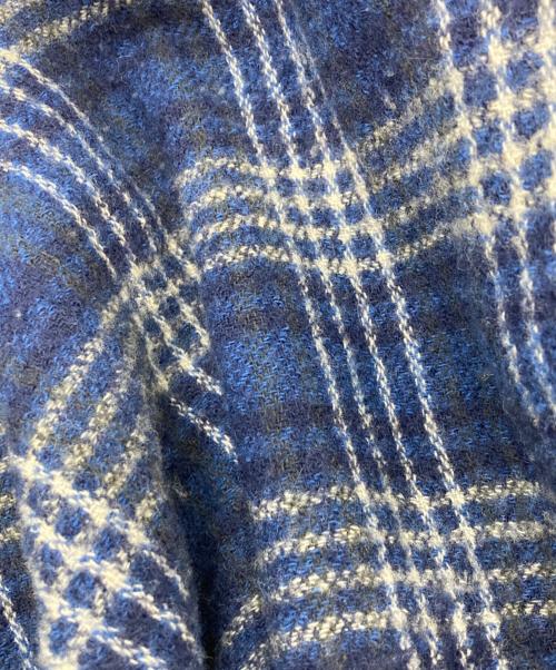 45R（フォーティファイブ・アール）45R (フォーティファイブ・アール) インドメリノ縮絨の馬比古ドレス ブルー サイズ:Freeの古着・服飾アイテム