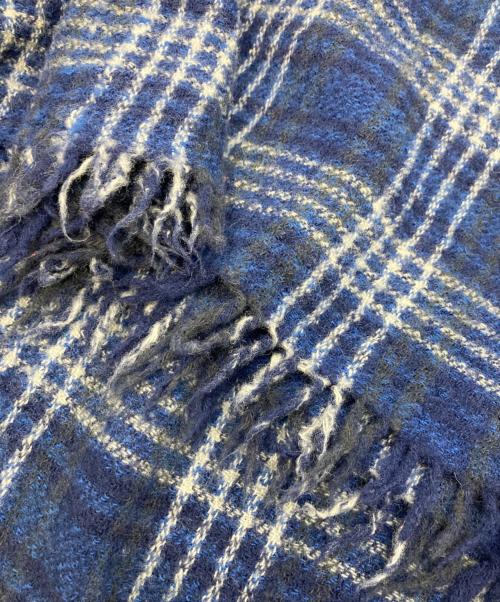 45R（フォーティファイブ・アール）45R (フォーティファイブ・アール) インドメリノ縮絨の馬比古ドレス ブルー サイズ:Freeの古着・服飾アイテム