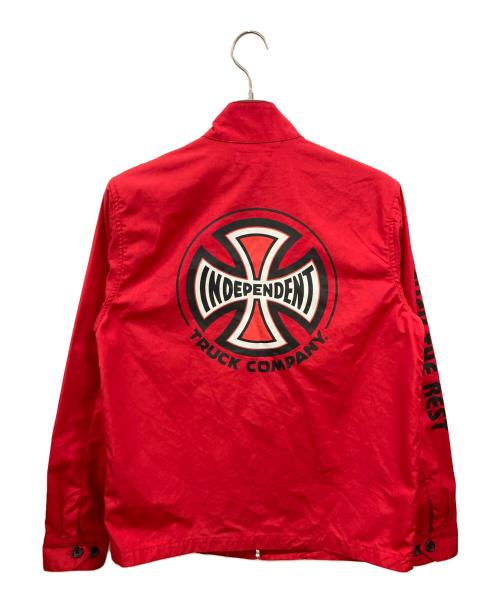 SUPREME（シュプリーム）Supreme (シュプリーム) INDEPENDENT (インディペンデント) Harrington Jacket レッド サイズ:Ｍの古着・服飾アイテム