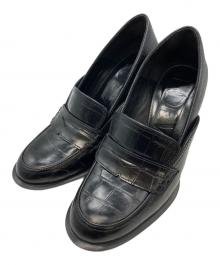 LOEWE（ロエベ）の古着「ヒールローファー」｜ブラック