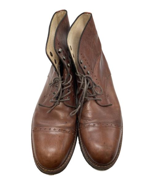 KENZO（ケンゾー）KENZO (ケンゾー) 4ホールレザーブーツ ブラウン サイズ:261/2の古着・服飾アイテム