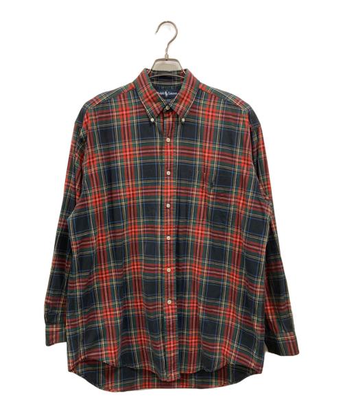 POLO RALPH LAUREN（ポロ・ラルフローレン）POLO RALPH LAUREN (ポロ・ラルフローレン) チェックシャツ レッド×グリーン サイズ:Mの古着・服飾アイテム