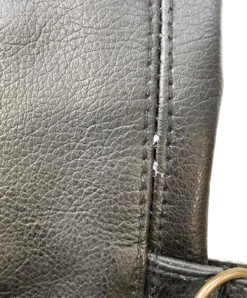 BEN DAVIS（ベンデイビス）BEN DAVIS (ベンデイビス) カウハイドシングルレザースポーツジャケット ブラック サイズ:Ｌの古着・服飾アイテム