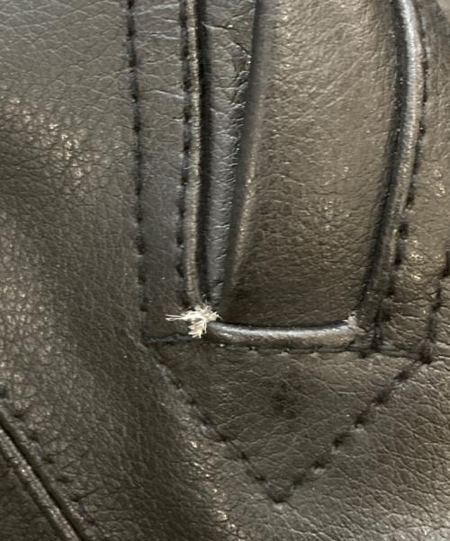 BEN DAVIS（ベンデイビス）BEN DAVIS (ベンデイビス) カウハイドシングルレザースポーツジャケット ブラック サイズ:Ｌの古着・服飾アイテム