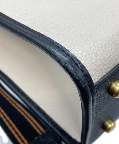 COACH（コーチ）COACH (コーチ) Field Tote 22 ブラウン×ホワイトの古着・服飾アイテム