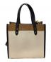 COACH (コーチ) Field Tote 22 ブラウン×ホワイト：10000円