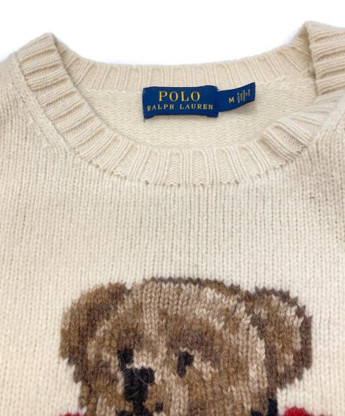 POLO RALPH LAUREN（ポロ・ラルフローレン）POLO RALPH LAUREN (ポロ・ラルフローレン) ポロベアニット ベージュ サイズ:Ｍの古着・服飾アイテム