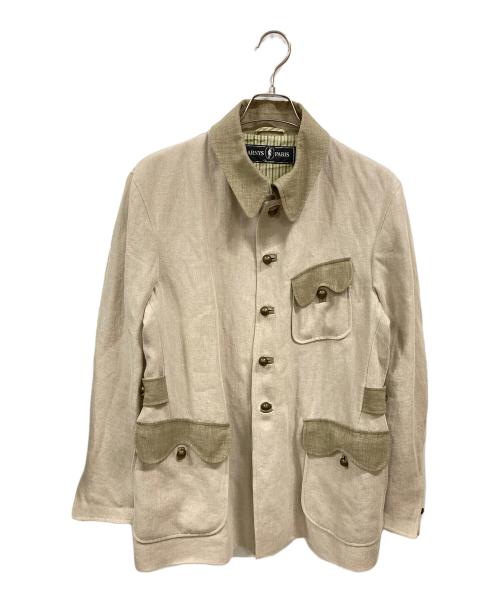 ARNYS PARIS（アルニスパリス）ARNYS PARIS (アルニスパリス) リネンテーラードジャケット ベージュ サイズ:52の古着・服飾アイテム