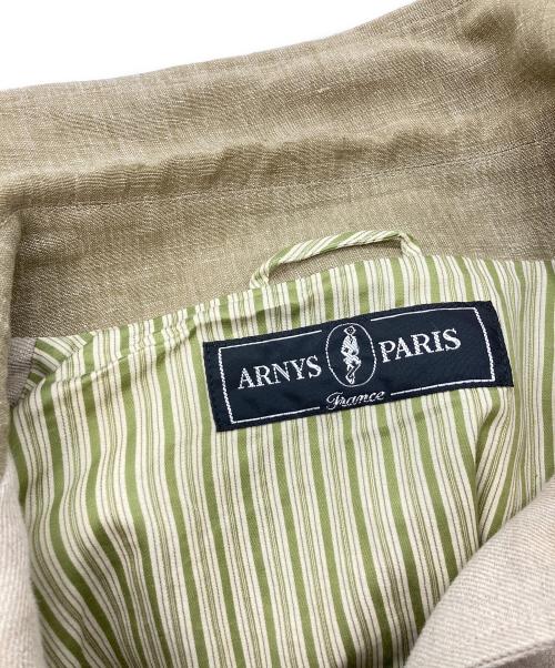 ARNYS PARIS（アルニスパリス）ARNYS PARIS (アルニスパリス) リネンテーラードジャケット ベージュ サイズ:52の古着・服飾アイテム