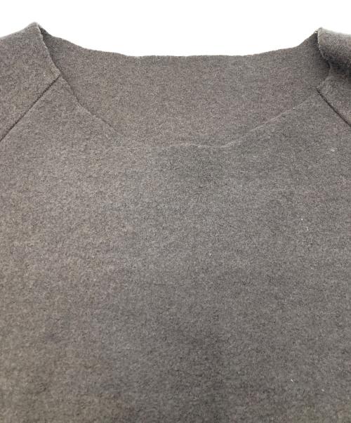 VOAAOV（ヴォアーブ）VOAAOV (ヴォアーブ) WOOL RING YARN COMPRESSED JERSEY KNIT ブラウン サイズ:1の古着・服飾アイテム