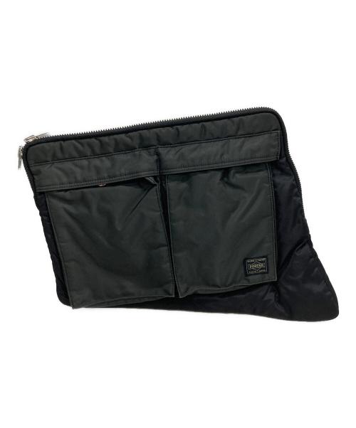 PORTER（ポーター）PORTER (ポーター) ANREALAGE (アンリアレイジ) クラッチバッグ ブラックの古着・服飾アイテム