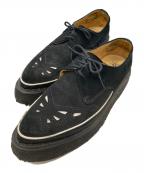 GEORGE COXジョージコックス）の古着「ポインテッドトゥスウェードブーツ」｜ブラック