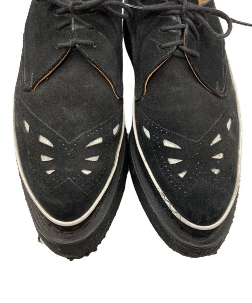 GEORGE COX（ジョージコックス）GEORGE COX (ジョージコックス) ポインテッドトゥスウェードブーツ ブラック サイズ:9の古着・服飾アイテム