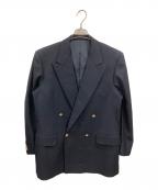 Burberry'sバーバリー）の古着「金釦ダブルテーラードジャケット」｜ネイビー