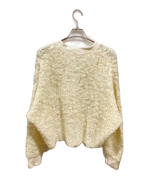 GALLARDA GALANTE（ガリャルダガランテ）GALLARDA GALANTE (ガリャルダガランテ) 棒針ニットカーディガン アイボリー サイズ:Freeの古着・服飾アイテム