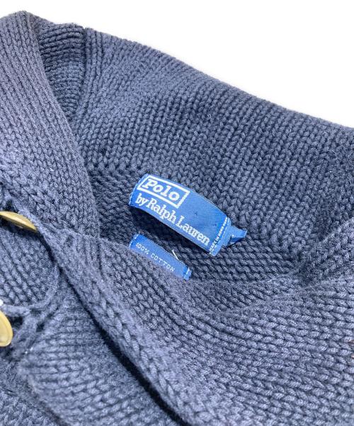 POLO RALPH LAUREN（ポロ・ラルフローレン）POLO RALPH LAUREN (ポロ・ラルフローレン) ショールカラーニット ネイビー サイズ:XLの古着・服飾アイテム