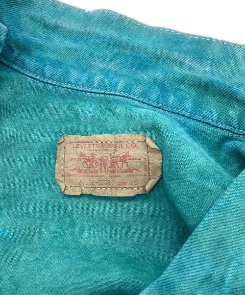 LEVI'S（リーバイス）LEVI'S (リーバイス) デニムジャケット グリーン サイズ:XLの古着・服飾アイテム