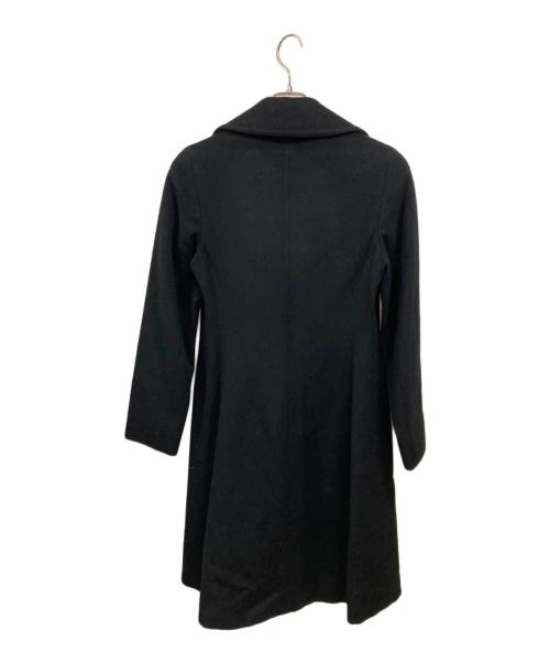 MaxMara（マックスマーラ）MaxMara (マックスマーラ) 比翼ウールコート ブラック サイズ:38の古着・服飾アイテム