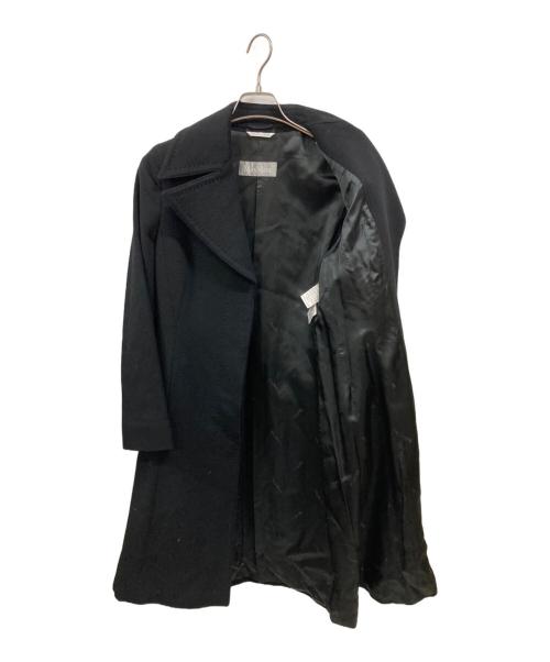 MaxMara（マックスマーラ）MaxMara (マックスマーラ) 比翼ウールコート ブラック サイズ:38の古着・服飾アイテム