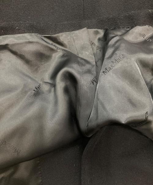 MaxMara（マックスマーラ）MaxMara (マックスマーラ) 比翼ウールコート ブラック サイズ:38の古着・服飾アイテム