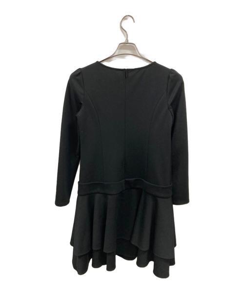 Rene basic（ルネベーシック）Rene basic (ルネベーシック) 裾フリルワンピース ブラック サイズ:34の古着・服飾アイテム
