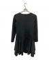 Rene basic (ルネベーシック) 裾フリルワンピース ブラック サイズ:34：7000円