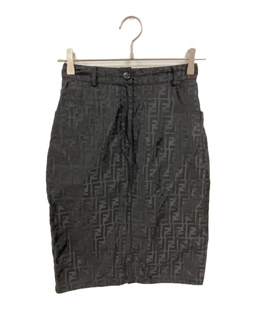 FENDI（フェンディ）FENDI (フェンディ) ズッカ柄スカート ブラック サイズ:42の古着・服飾アイテム