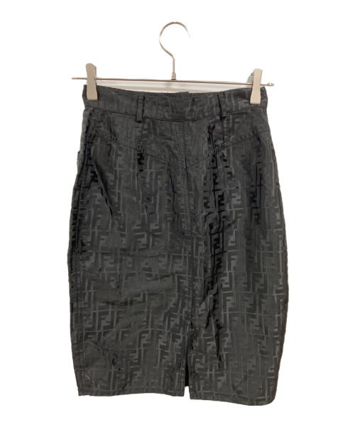 FENDI（フェンディ）FENDI (フェンディ) ズッカ柄スカート ブラック サイズ:42の古着・服飾アイテム