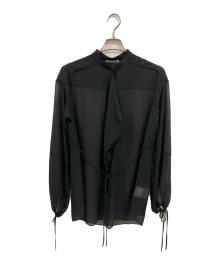Acne studios（アクネ ストゥディオズ）の古着「ジョルジェットブラウス」｜ブラック
