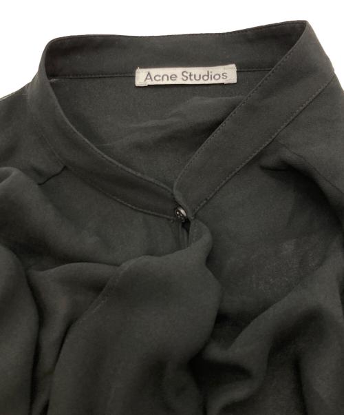 Acne studios（アクネ ストゥディオズ）ACNE STUDIOS (アクネ ストゥディオス) ジョルジェットブラウス ブラック サイズ:36の古着・服飾アイテム