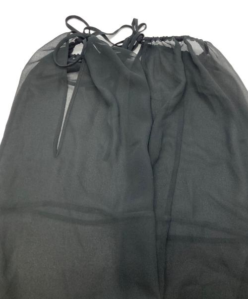 Acne studios（アクネ ストゥディオズ）ACNE STUDIOS (アクネ ストゥディオス) ジョルジェットブラウス ブラック サイズ:36の古着・服飾アイテム