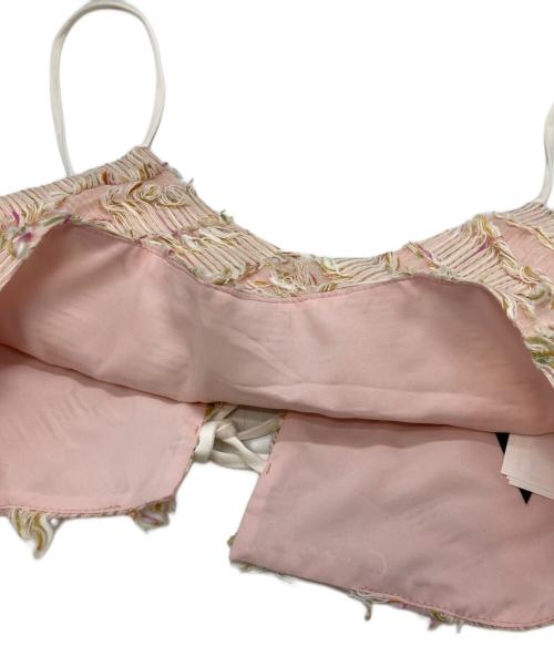 Ameri（アメリ）AMERI (アメリ) 2WAY MIX PINK SHAGGY BUSTIER ピンク サイズ:Free 未使用品の古着・服飾アイテム