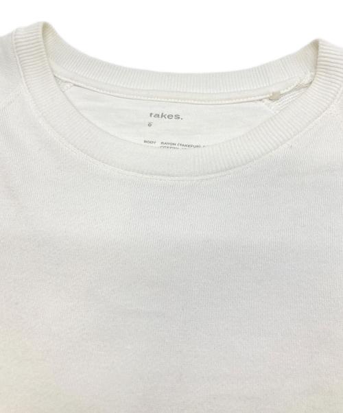 takes（テイクス）takes (テイクス) Sweat Dress ホワイトの古着・服飾アイテム