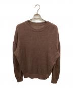 L'appartementアパルトモン）の古着「LINEN BF KNIT PULLOVER」｜ブラウン