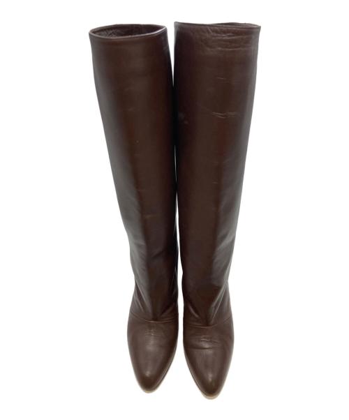 NEBULONIE（ネブローニ）NEBULONIE (ネブローニ) ロングブーツ ブラウン サイズ:36の古着・服飾アイテム